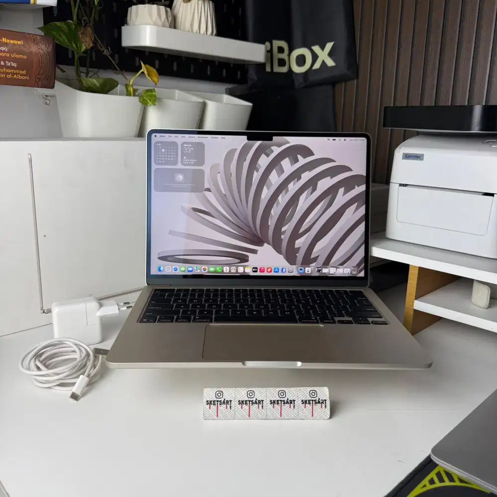 MacBook Air M4 16gb 256gb iBox Starlight Garansi 1 Tahun