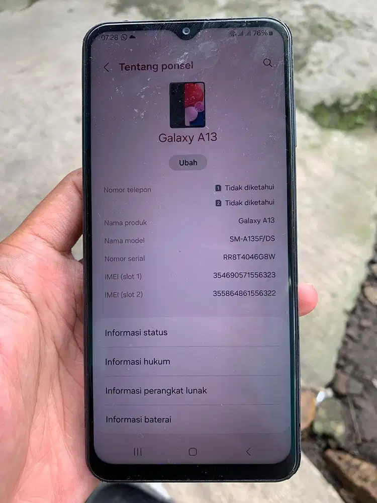 Dijual Cepat BU!! Samsung A13 Sein 6/128GB