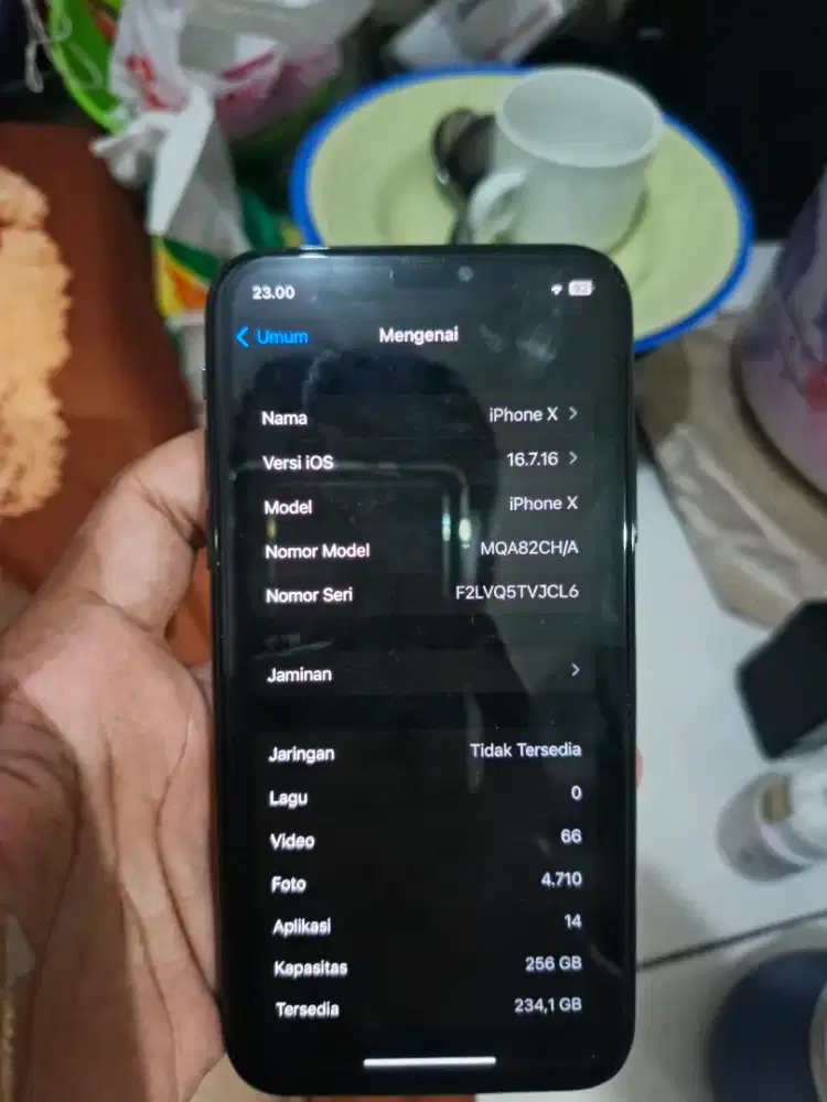 IP X inter 256GB All operator