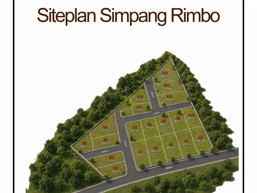 Kavling Strategis Dekat Sekolah Favorit di Simpang Rimbo