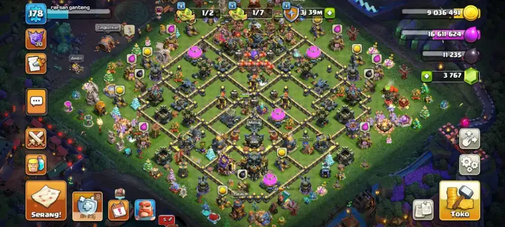jual akun COC th17 aman terpercaya