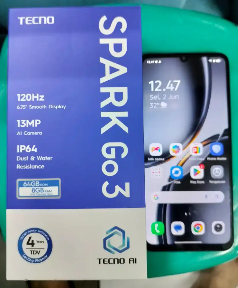 TECNO SPARK GO 3 4+4/64Gb FULLSETT