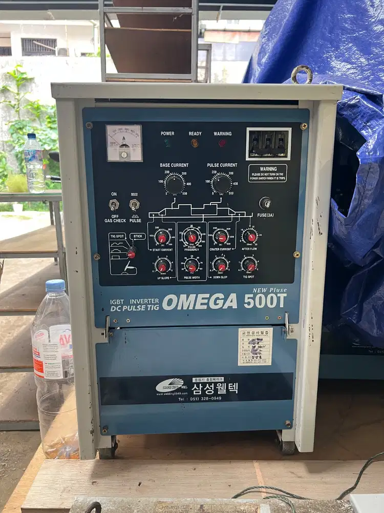 Mesin Las TIG Pulse 500A Samsung Weltek OMEGA 500T Baru Belum Pernah D