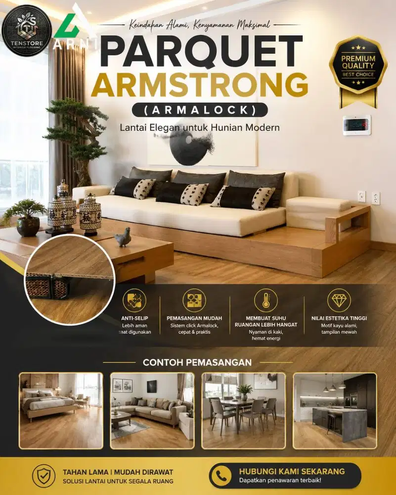 Parquet lantai kayu asli murah