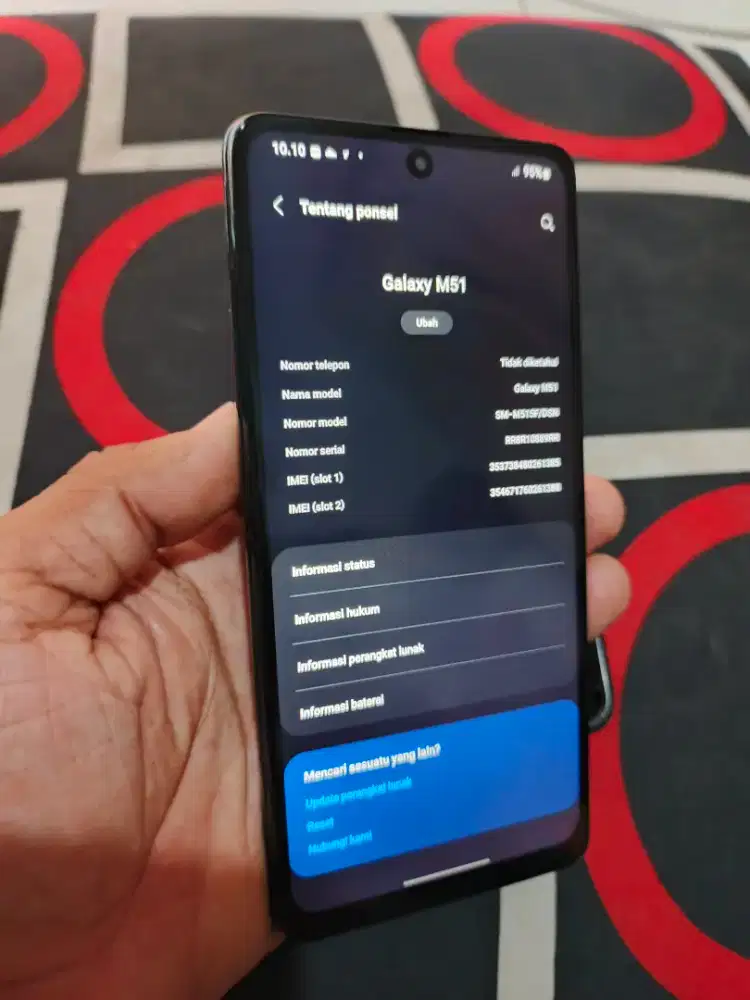 Samsung Galaxy M51 NFC Ram 8/128 Jaringan 4G LTE Mesin Normal Jaya