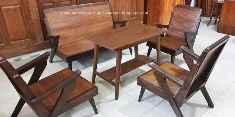 Kursi Tamu Jati / Kursi Minimalis / Kursi Teras / Kursi Caffe / Meja