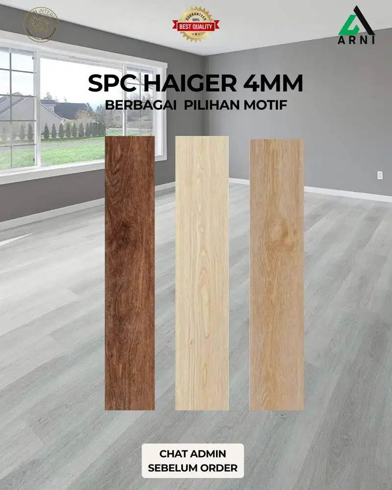 SPC HAIGER/Tebal 4mm/Dekorasi Lantai