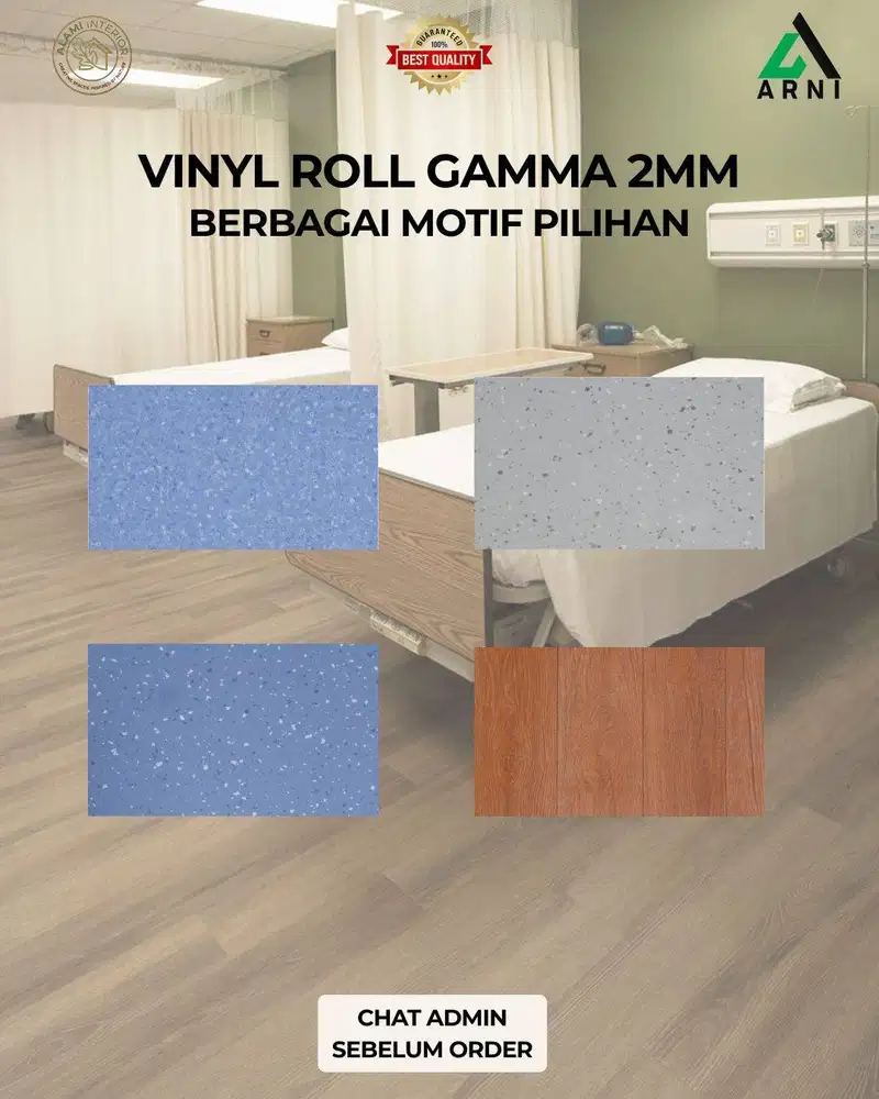 Vinyl Roll Gamma/Tebal 2mm/Buat Rumah Sakit