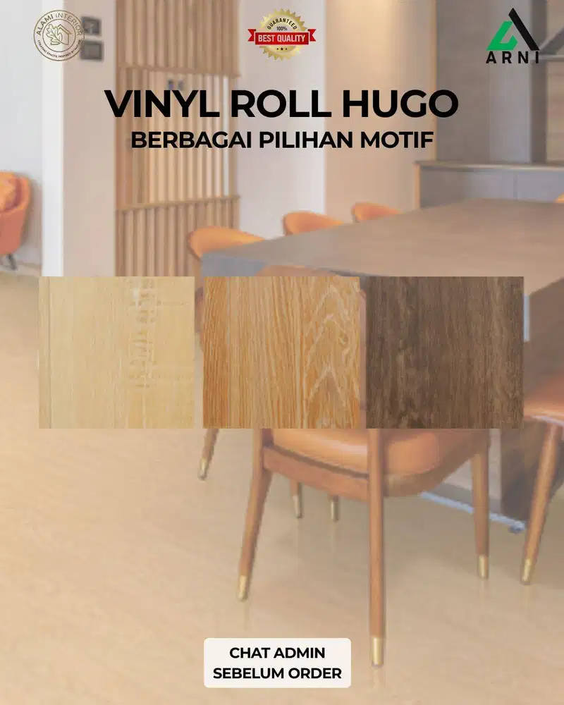 Vinyl Roll Hugo/Anti Rayap/Mudah Dipasang