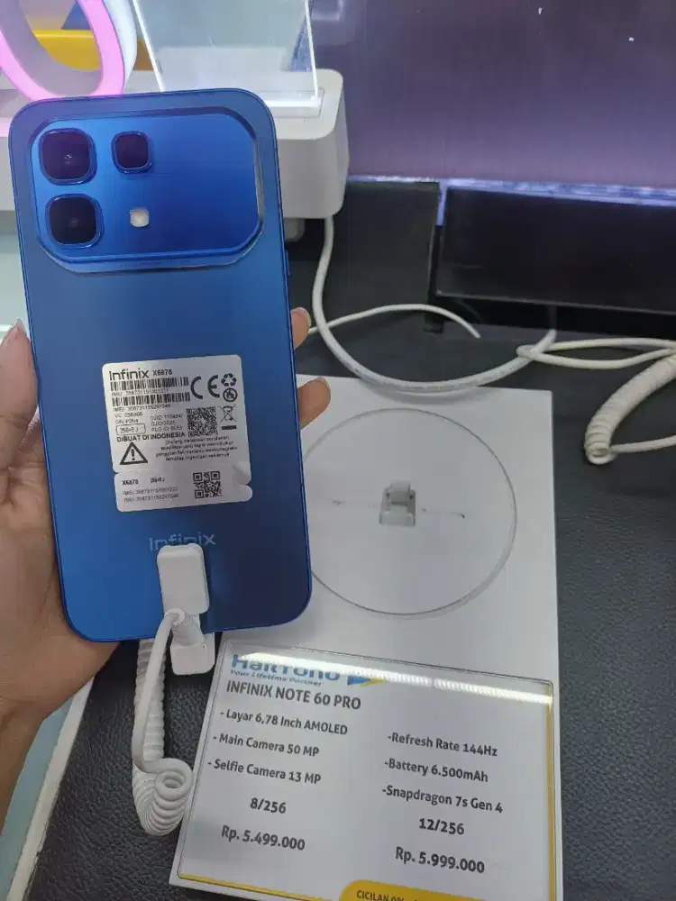 Cicilan tanpa kartu kredit DP 0% Infinix note 60 pto