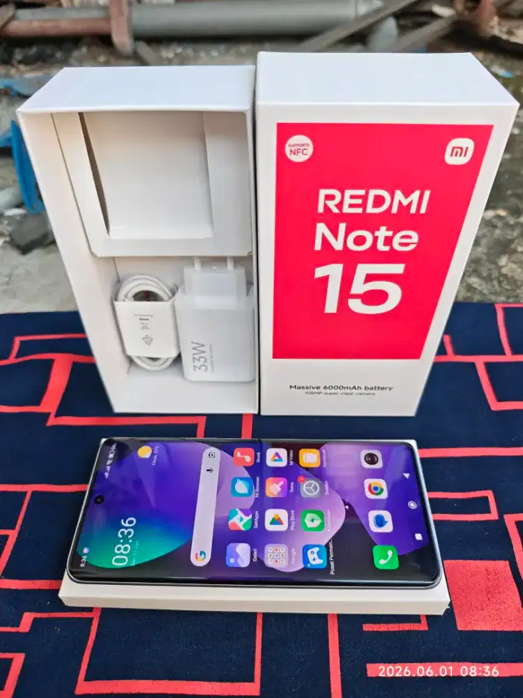 Redmi Note 15 4G 18/128 Fullset ori pmkian sgkt saja