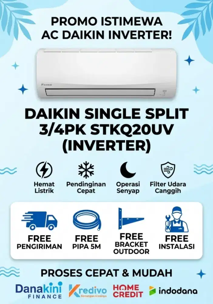 DAIKIN AC Single Split STKQ20UV (3/4 PK)