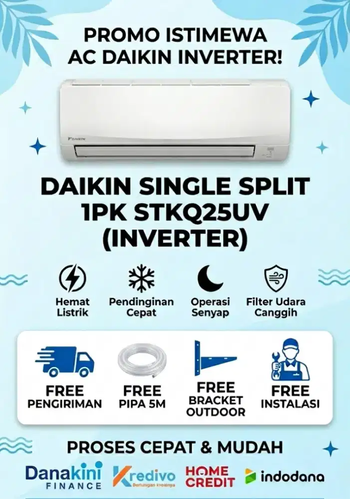 DAIKIN AC Single Split STKQ25UV (1 PK)