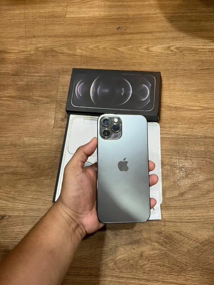 Iphone 12 promax 128gb resmi ibox fullset original likenew