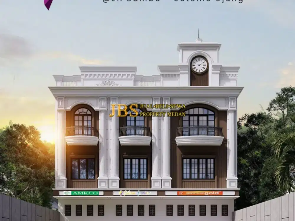 Dijual Ruko Baru Siap Huni di Komplek Sutomo Lumiere Jalan Bambu - Medan