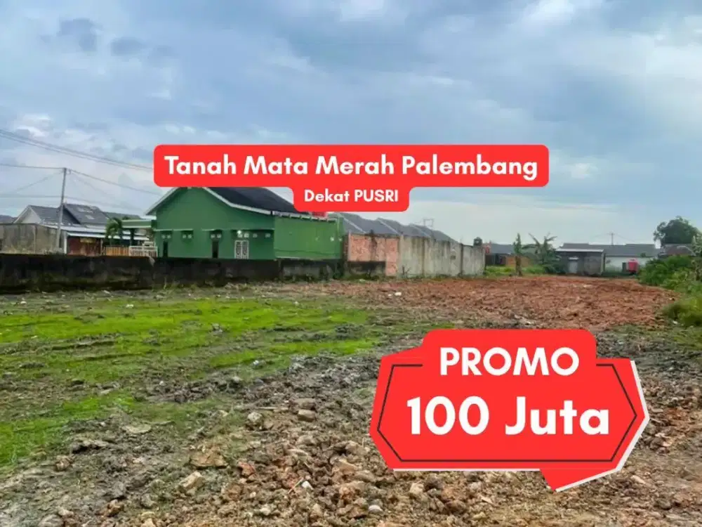 Modal Motor, Dapat Tanah SHM! Kavling 132 m² Dekat SMPN 21 Mata Merah Palembang Hanya 100 Juta