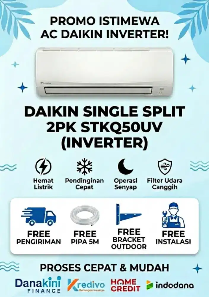 DAIKIN AC Single Split STKQ50UV (2 PK)