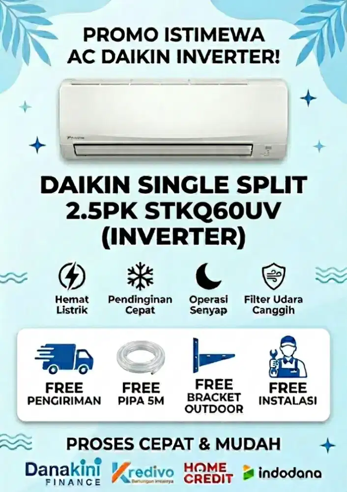 DAIKIN AC Single Split STKQ60UV (2.5 PK)