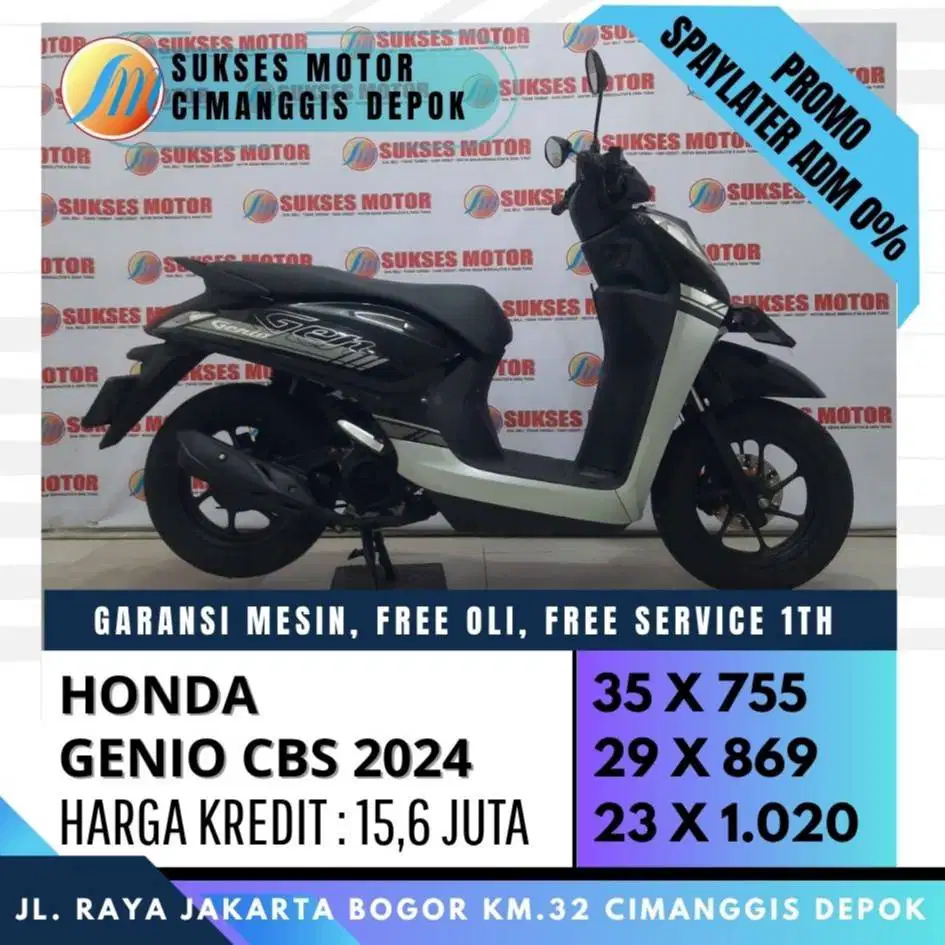 GENIO CBS 2024 CASH KREDIT CC PAYLATER UNIT BERGARANSI