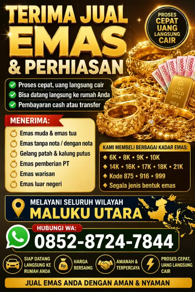 DISINI MENERIMA EMAS PATAH EMAS TRDA NOTA