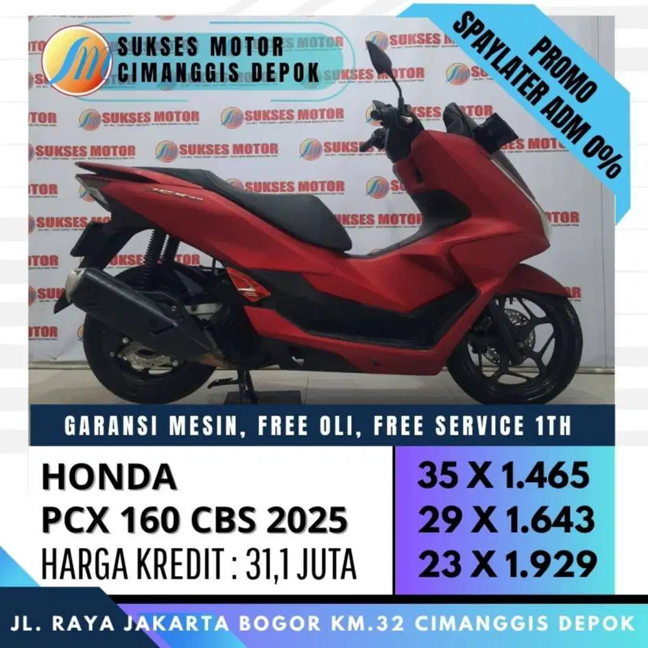 NEW PCX 160 CBS 2025 CASH KREDIT CC PAYLATER UNIT MULUS BERGARANSI