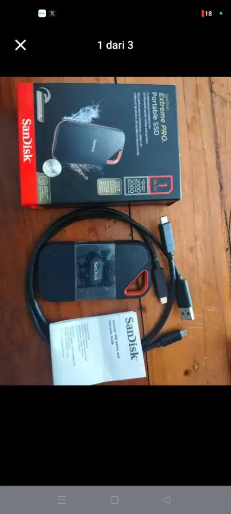 SSD Portable Sandisk Extreme Pro 1TB