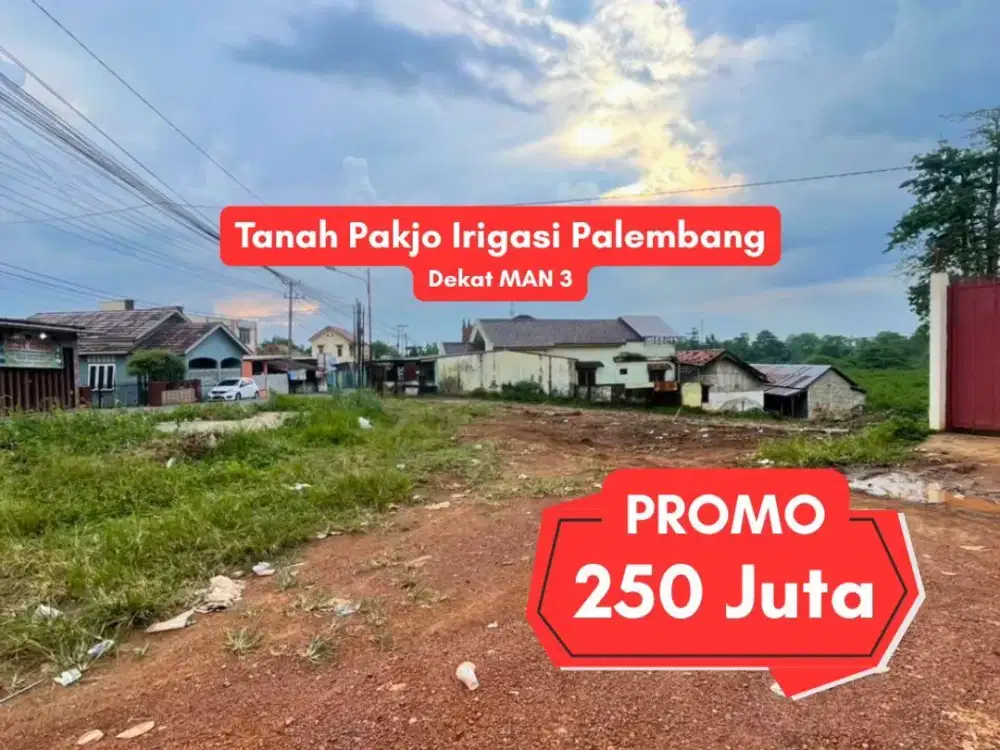Tanah Strategis Pakjo Palembang 8x15 Dekat SDN 28 – Harga Masih 250 Juta, Cocok Bangun Rumah!