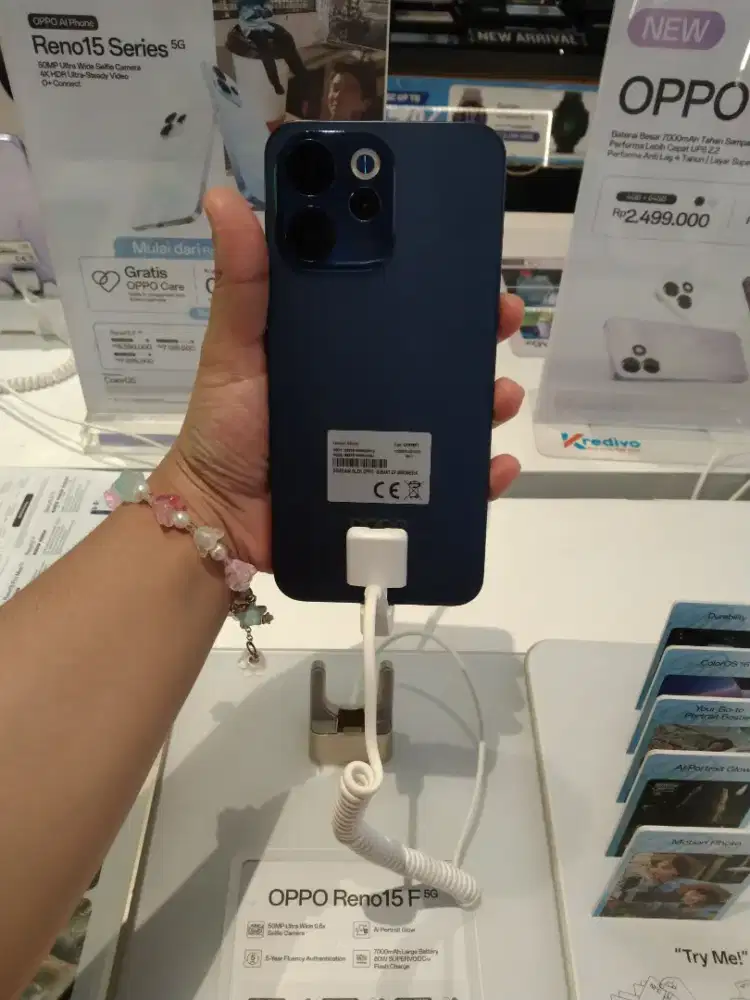 Promo Cicilan Oppo Reno15 F ⁵GB 12 256GB bunga 0% gratis 2x Angsuran