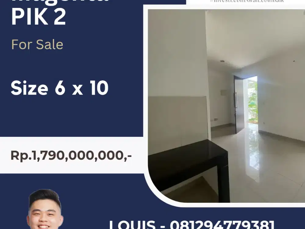 JUAL RUMAH SHM PIK2 MAGENTA 6 X 10 TERMURAH