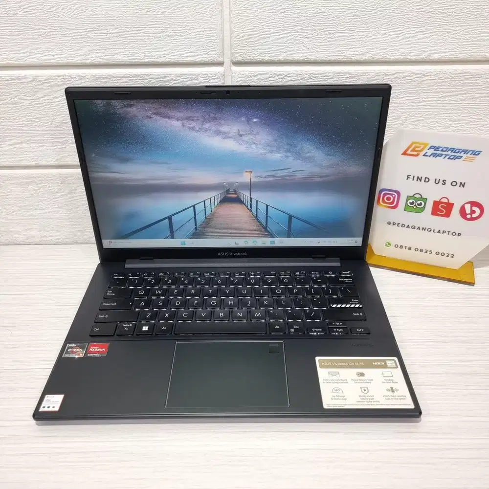 ASUS VIVOBOOK GO 14 E1404FA AMD RYZEN 3-7320U RAM 8GB SSD 256GB FHD