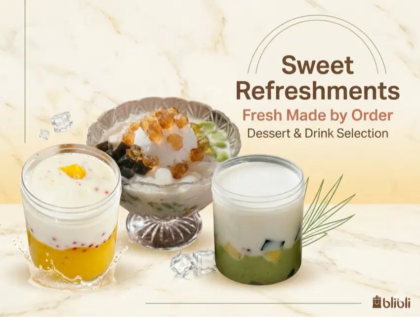 Premium Dessert: Mango/Avocado Sago 600ml & Peach Gum 2kg (Sharing)