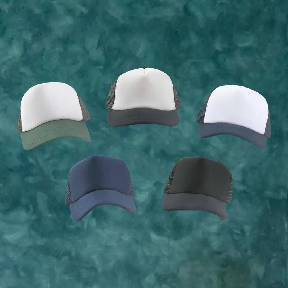 Trucker Hat, Trucker Hat Polos, Topi Trucker, Topi Polos Trucker, Topi