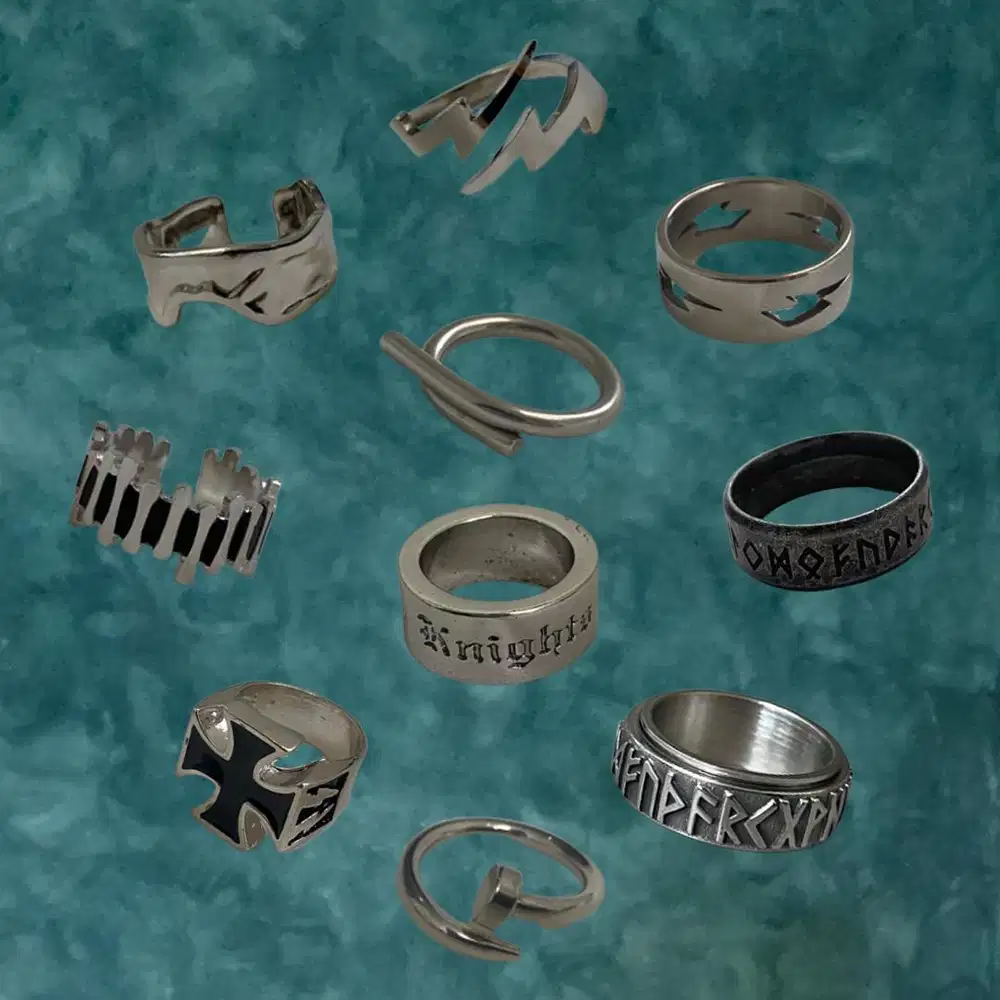 Cincin, Ring, Cincin Pria, Ring Wanita, Cincin Silver, Cincin Titanium