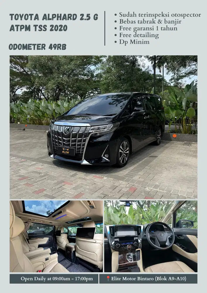 Toyota Alphard 2.5 G ATPM TSS 2020