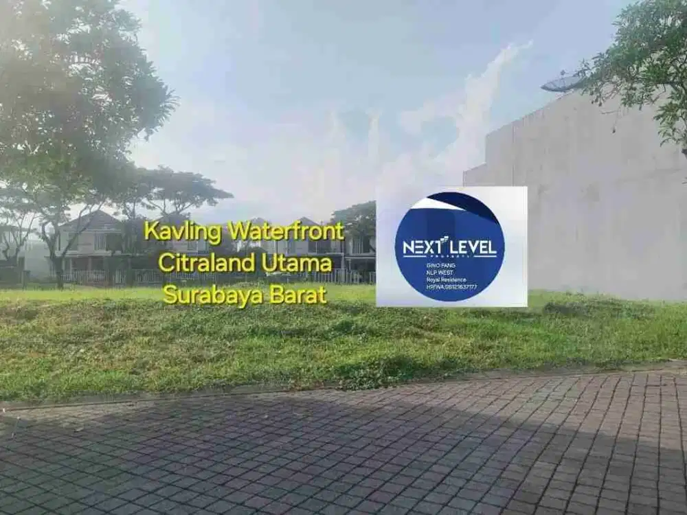 Dijual Kavling Waterfront Citraland Utama Surabaya Barat