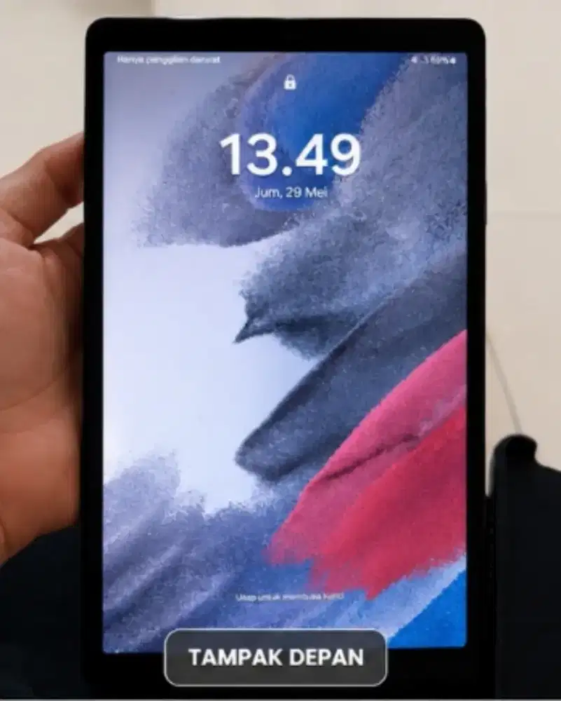 Tablet Samsung A7 Lite Mulus lengkap Dus