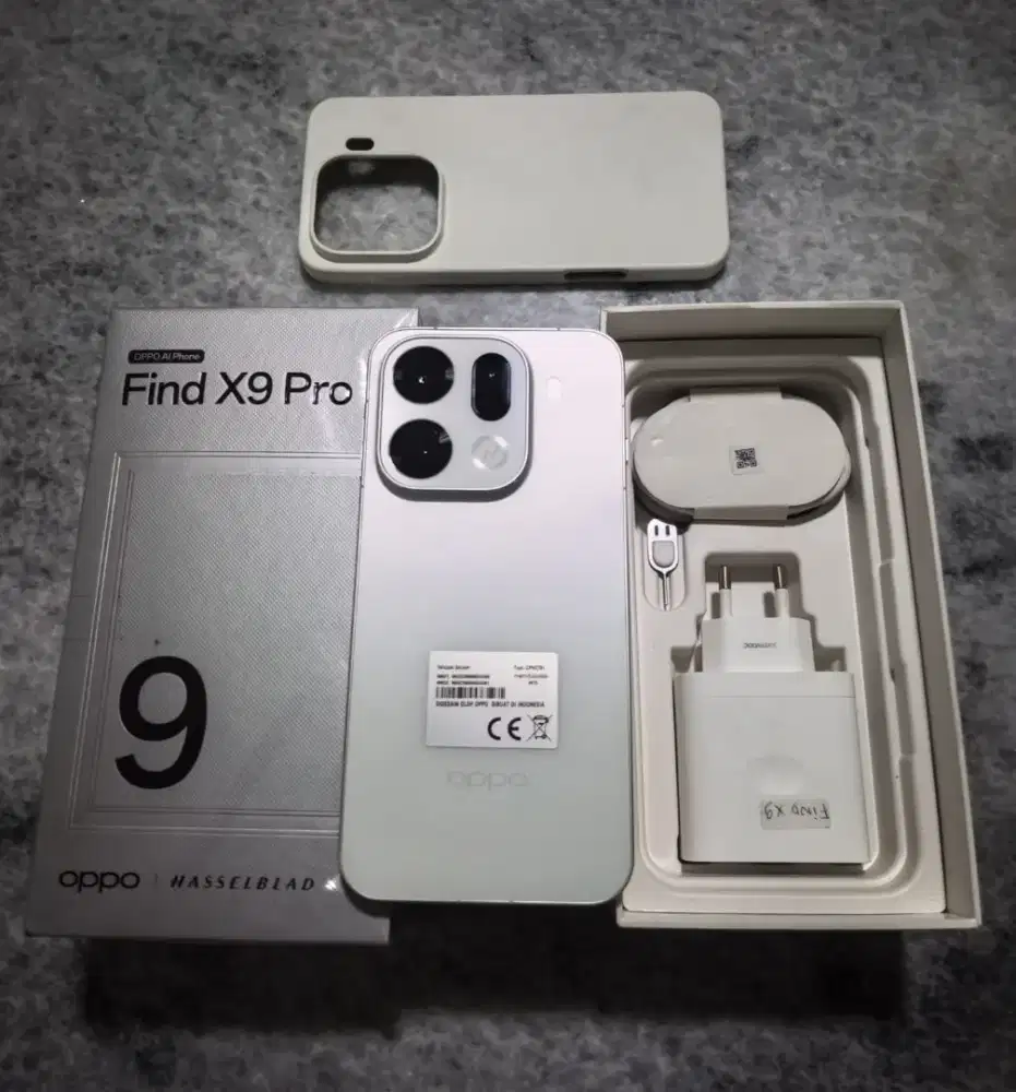 OPPO FIND X9 PRO 16/512 GARANSI RESMI LENGKAP CHARGER BARU BLM DIPAKAI