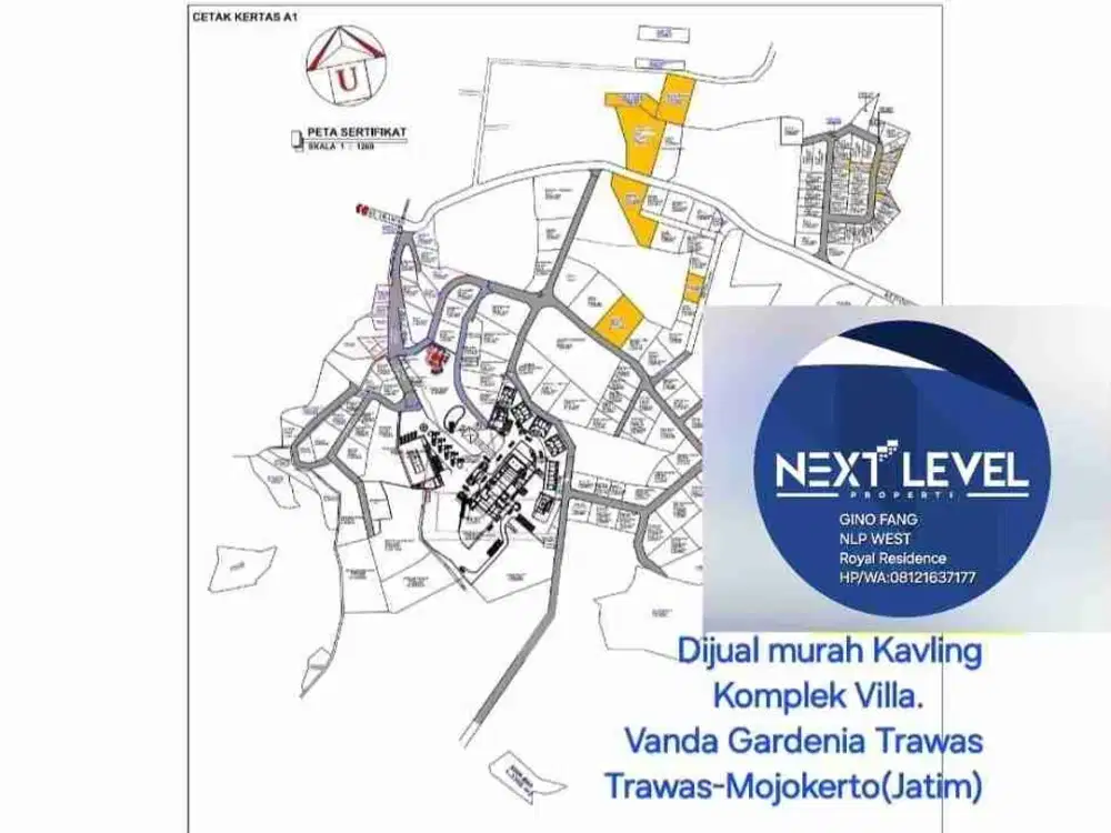 Dijual Murah Kavling  Villa Vanda Gardenia Trawas Mojokerto
