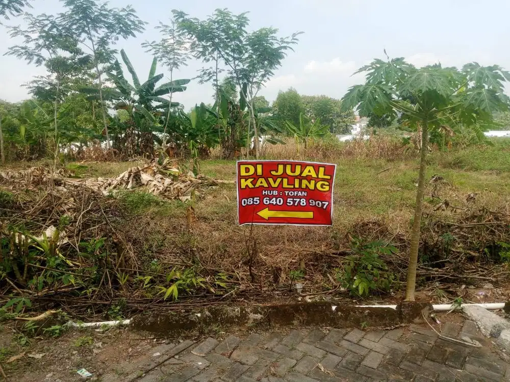 DIJUAL TANAH KAVLING LUAS 140/m2, SIAP BANGUN, SERTIFIKAT (SHM)