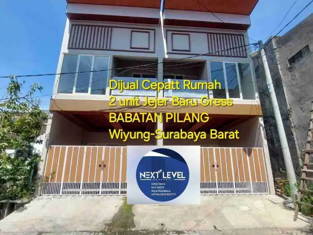 Dijual Rumah Baru Gress Babatan Pilang Wiyung -Surabaya Barat