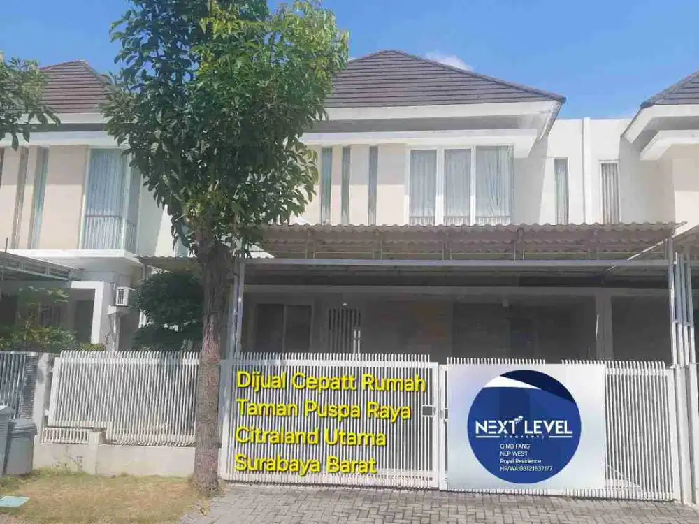 Dijual Rumah Taman Puspa Raya Citraland Utama Surabaya Barat