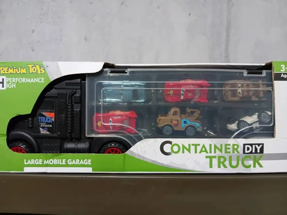 Mainan mobilan container diy truck