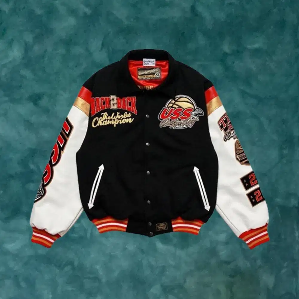 Varsity Jacket USS Champ x Rawtype Riot 'Back 2 Back' Vol.2 L