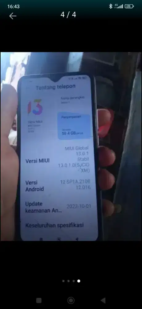 Xiomi redmi 9 ram 4/64 nego bensin