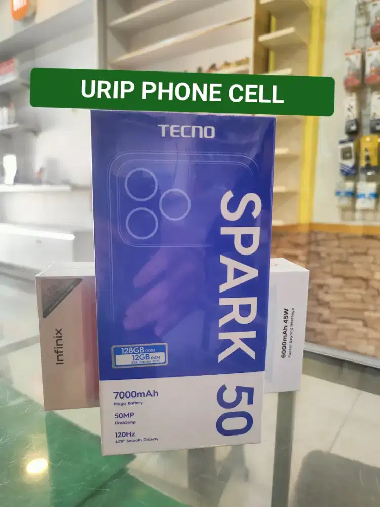 TECNO SPARK 50 6/128 promo+bonus cash & Credit garansi Resmi