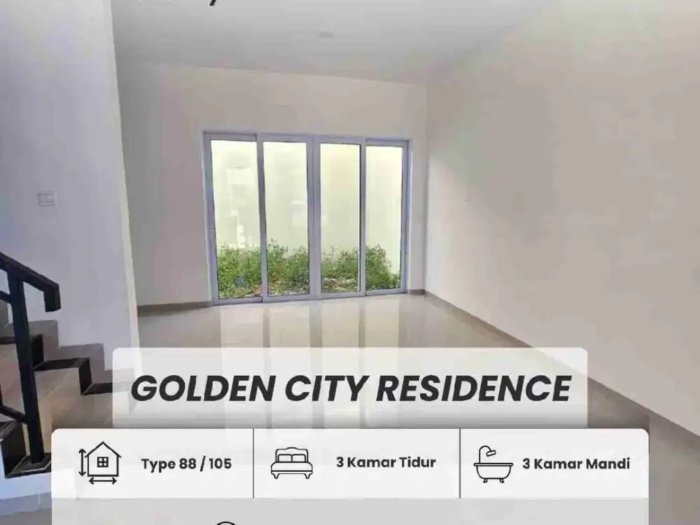 DISEWAKAN - RUMAH GOLDEN CITY RESIDENCE, NYAMAN,LOKASI STRATEGIS BATAM