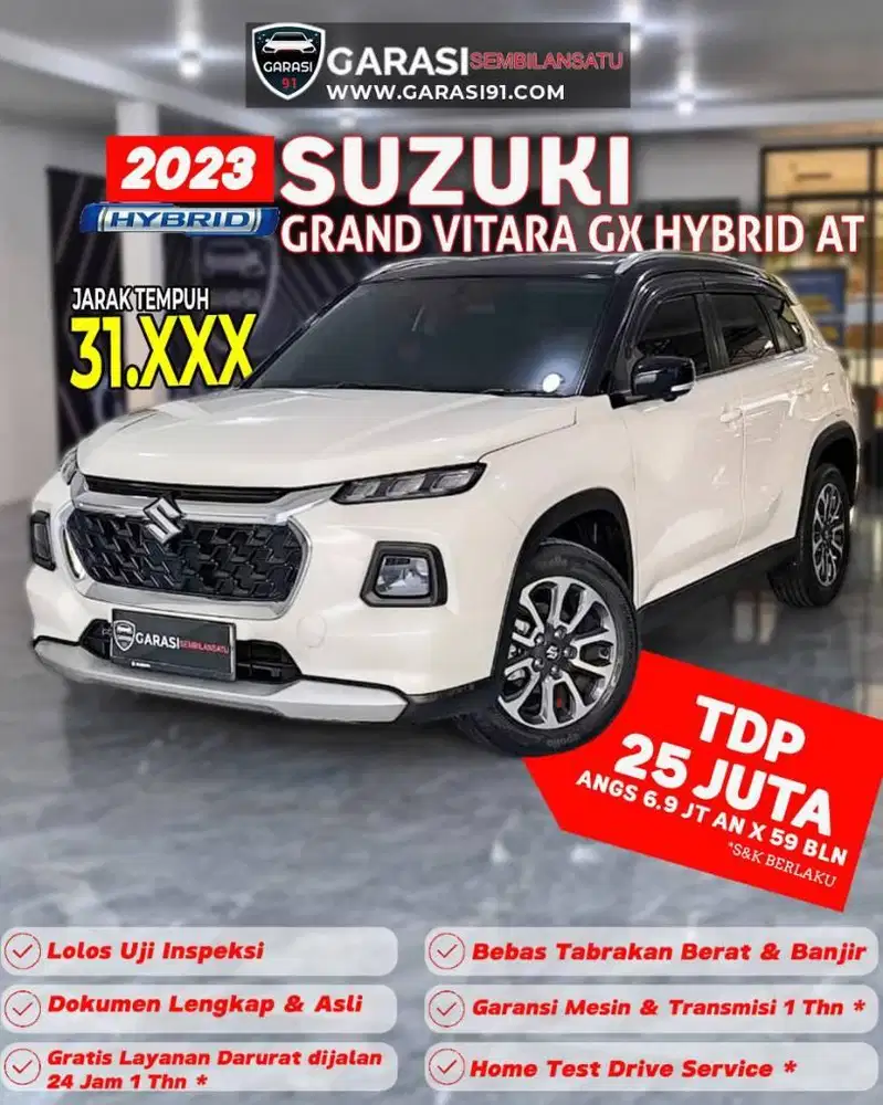 ‼️Pajak Panjang Suzuki Grand Vitara GX Hybrid AT 2023 two tone