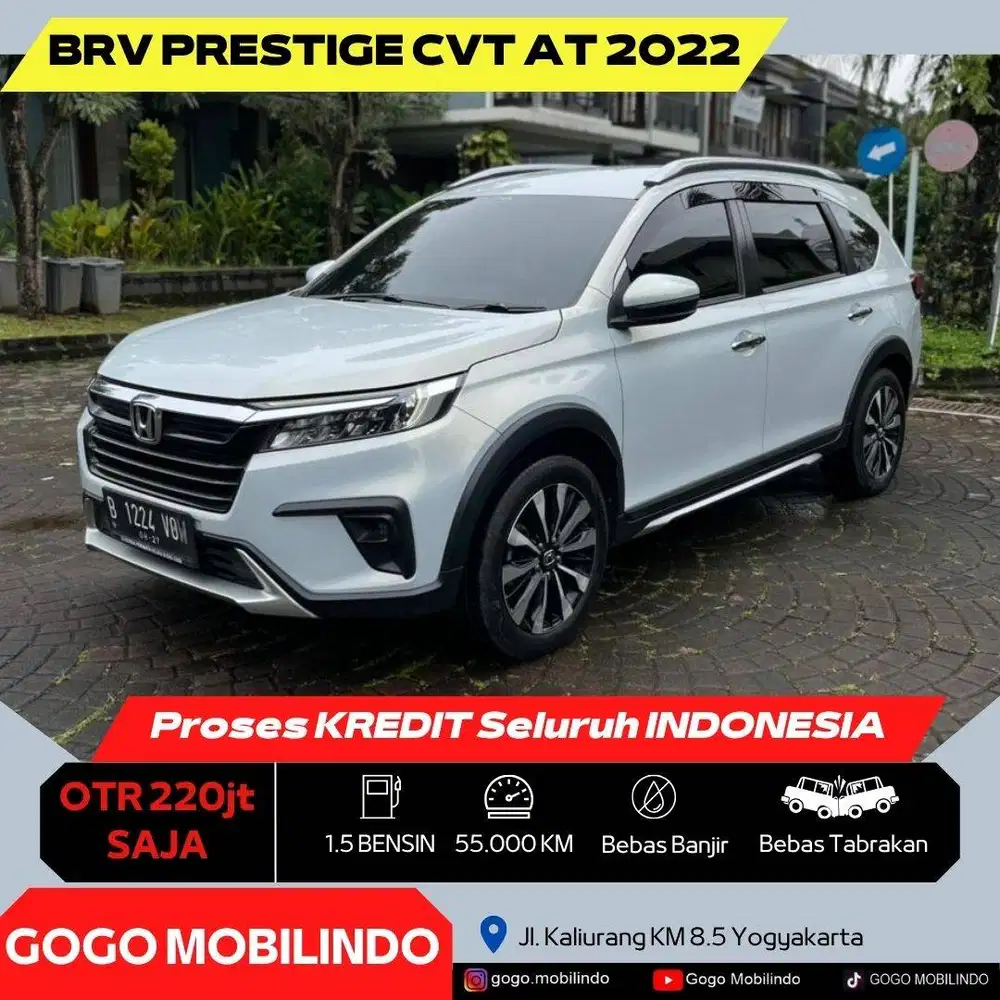Honda BRV Prestige CVT Matic 2022 ISTIMEWA DP Minim Kredit Murah