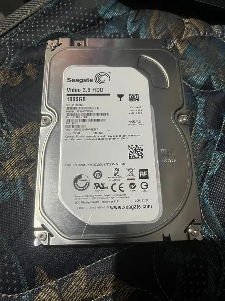 HARDDISK HDD SEAGATE 1TB 3.5