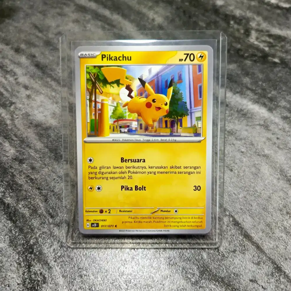 Kartu pokemon original asli Pikachu